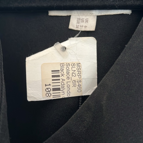 NWT Solace London Open Back Keyhole Black Maxi Dress - Picture 7 of 7